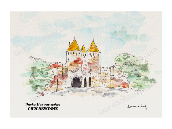 Carcassonne Porte Narbonnaise Aude Laurence Audy