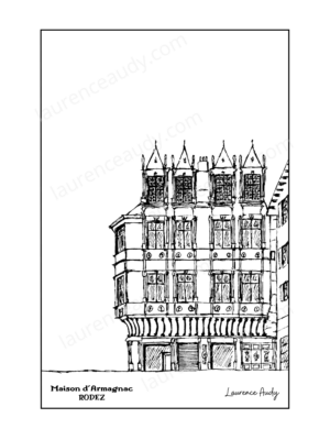 12-RODEZ-MAISON ARMAGNAC-N&B FILIGRANE