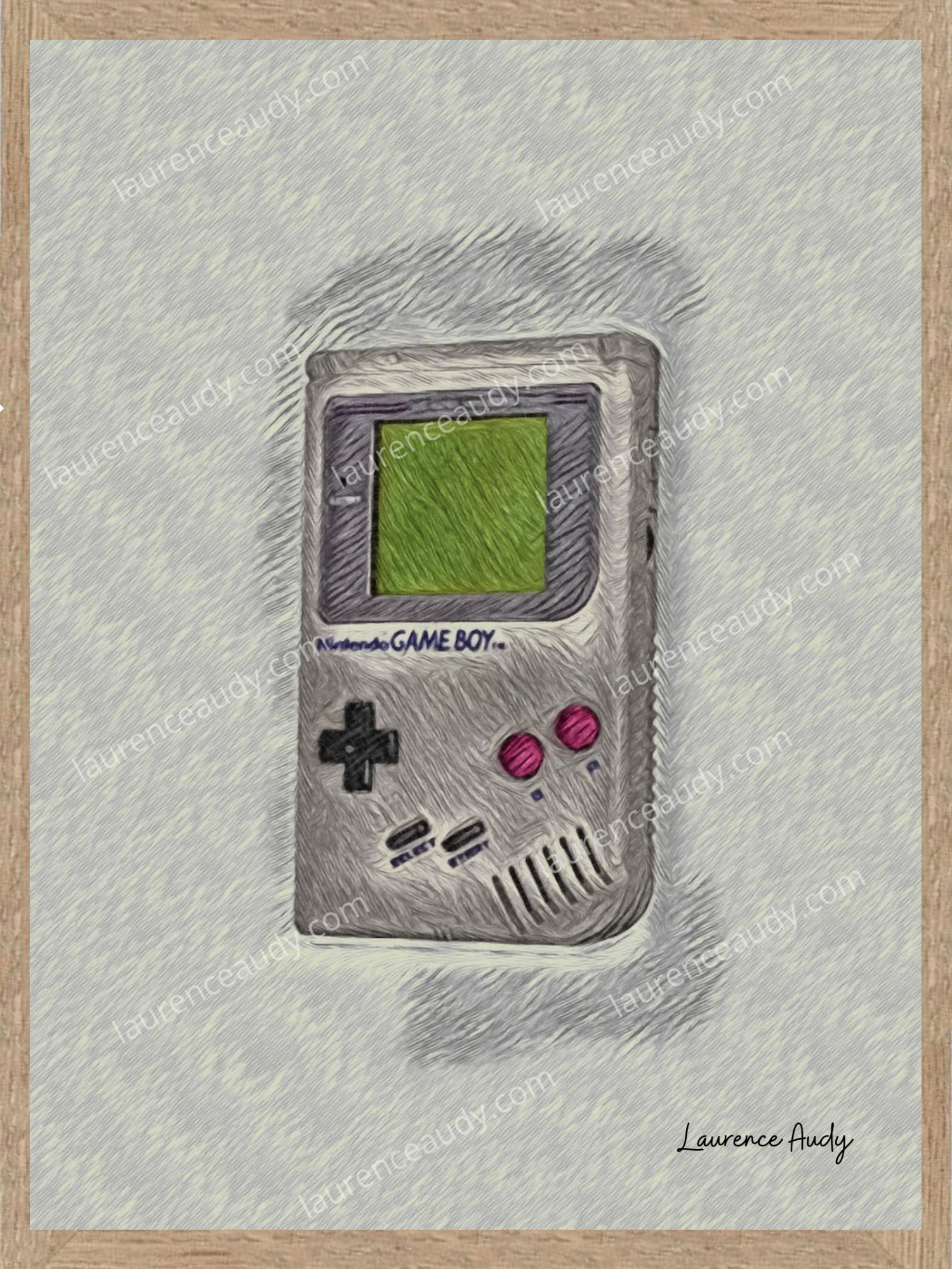 GAME BOY FILIGRANE CADRE CHENE GAME BOY FILIGRANE CADRE CHENE