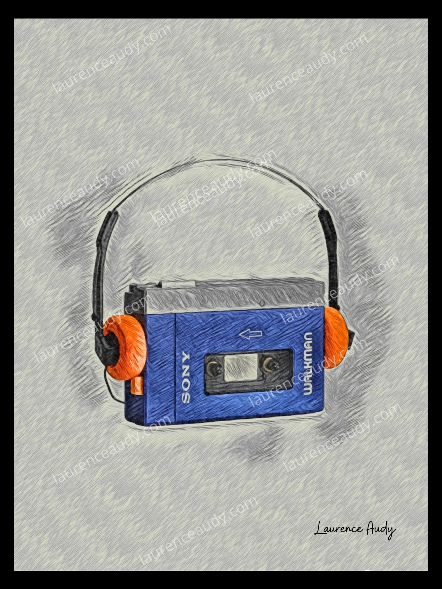 WALKMAN FILIGRANE CADRE NOIR WALKMAN FILIGRANE CADRE NOIR