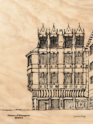 12-RODEZ-MAISON ARMAGNAC-BOIS 30x40