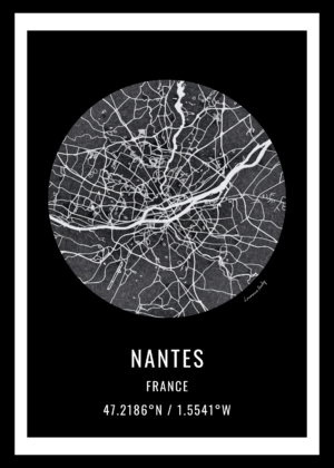 Affiche Nantes plan