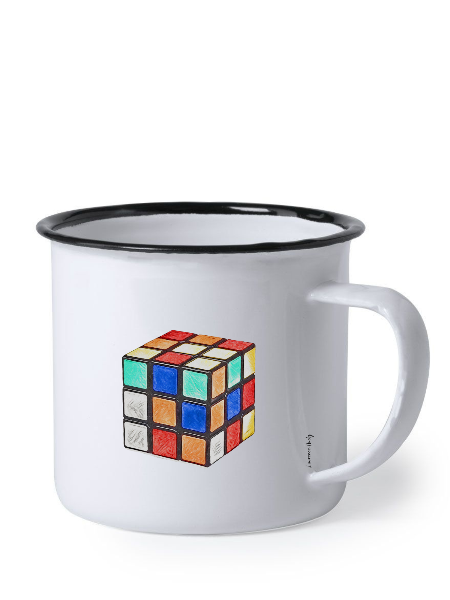 tasse_metal_vintage_personnalisee_laurence_audy_rubik's-cube