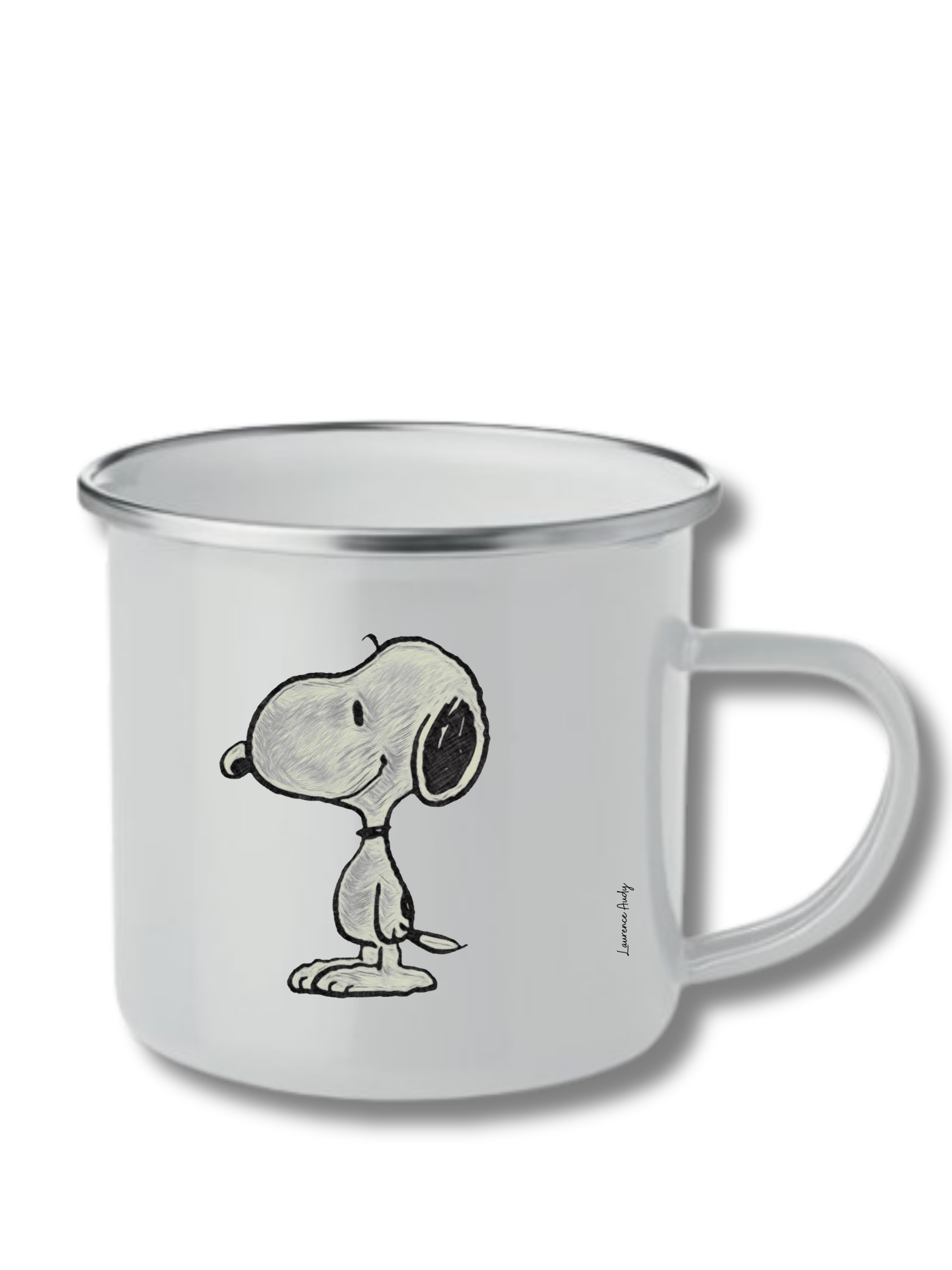 tasse_metal_vintage_personnalisee_laurence_audy_snoopy
