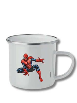tasse_metal_vintage_personnalisee_laurence_audy_spider_man