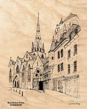 22-GUINGAMP-RUE NOTRE DAME-BOIS 24X30