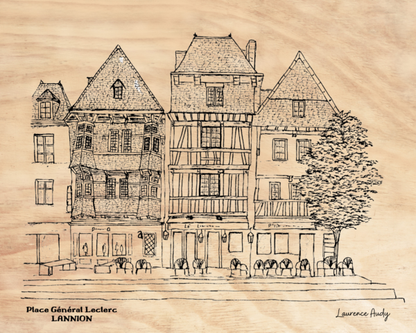 22-LANNION-PLACE LECLERC-BOIS 30x24