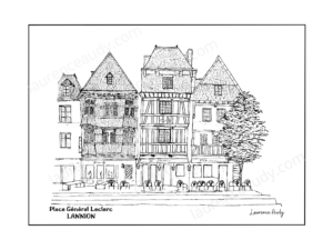 22-LANNION-PLACE LECLERC-N&B FILIGRANE