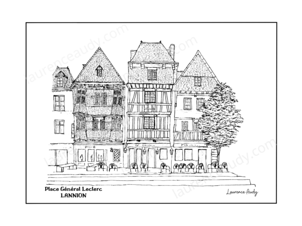22-LANNION-PLACE LECLERC-N&B FILIGRANE
