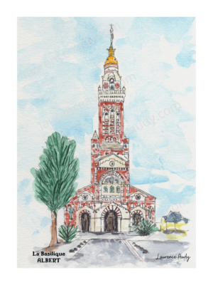 80-ALBERT-BASILIQUE-AQUARELLE FILIGRANE