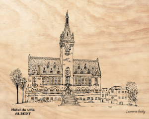 80-ALBERT-HOTEL DE VILLE-BOIS 24X30