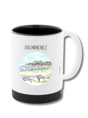 29-DOUARNENEZ-PLAGE-DU-RIS-AQUARELLE-MUG