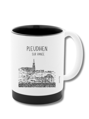 22-PLEUDIHEN-SUR-RANCE-EGLISE-N&B-MUG-CERAMIQUE