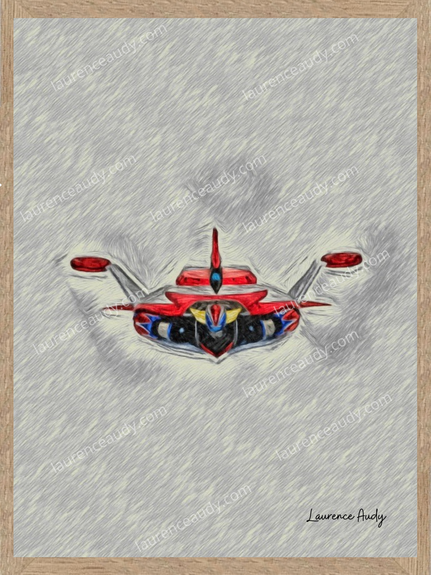 GOLDORAK 2 FILIGRANE CADRE CHENE GOLDORAK 2 FILIGRANE CADRE CHENE