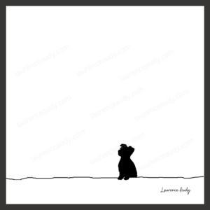 N&B-CHIEN-YORKSHIRE-01 CARRE filigrane cadre noir