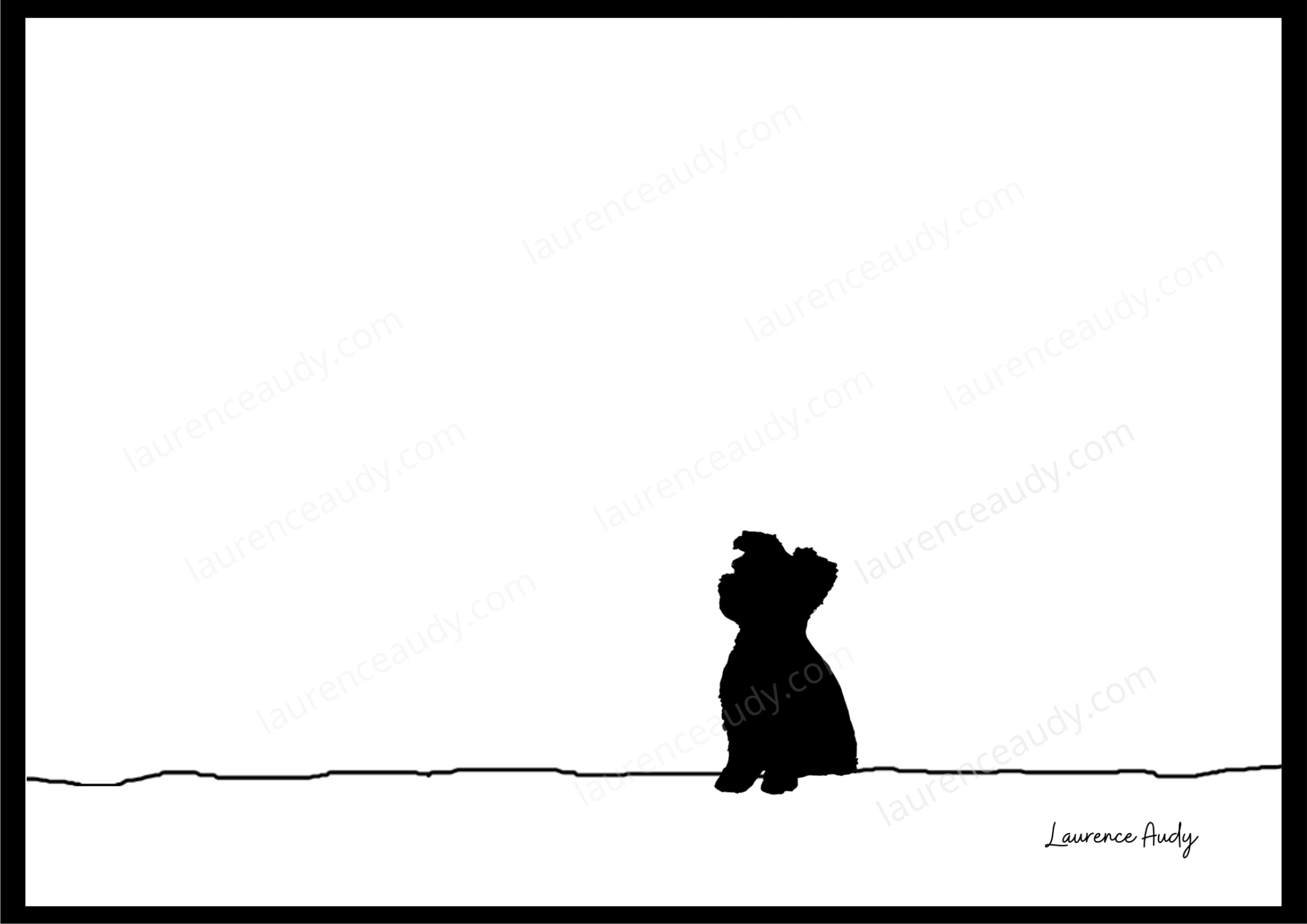 N&B-CHIEN-YORKSHIRE-01 filigrane CADRE NOIR