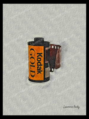 PELLICULE FILIGRANE CADRE NOIR