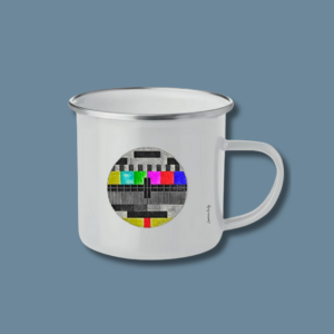 Tasses métal dessins vintages