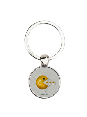 porte_cle_25mm_vintage_personnalisee_laurence_audy_pac_man