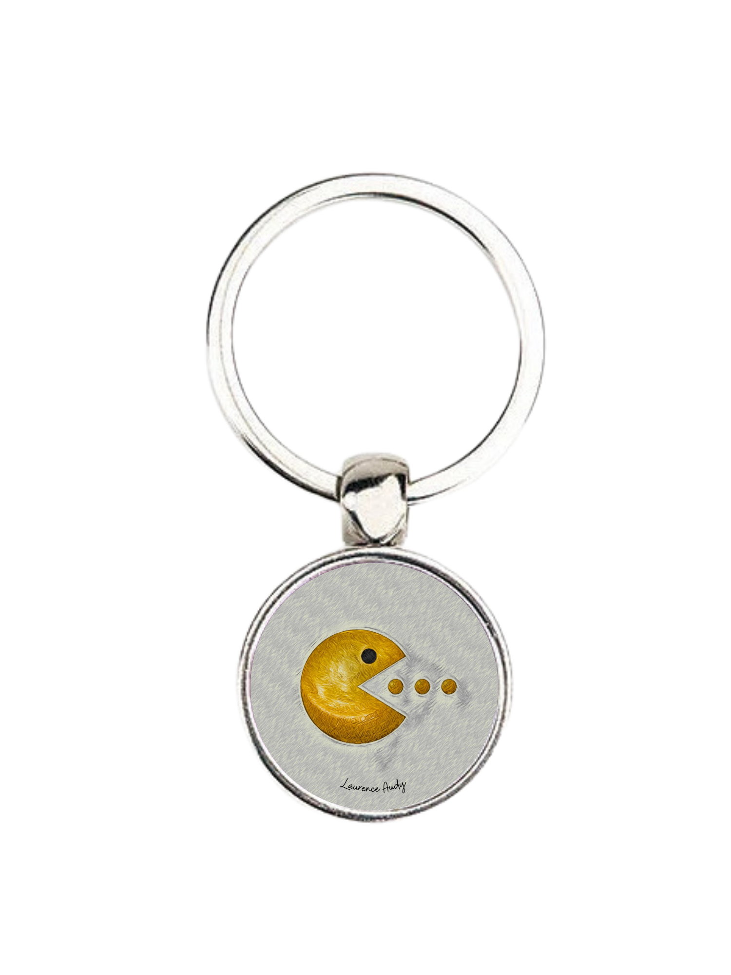 porte_cle_25mm_vintage_personnalisee_laurence_audy_pac_man
