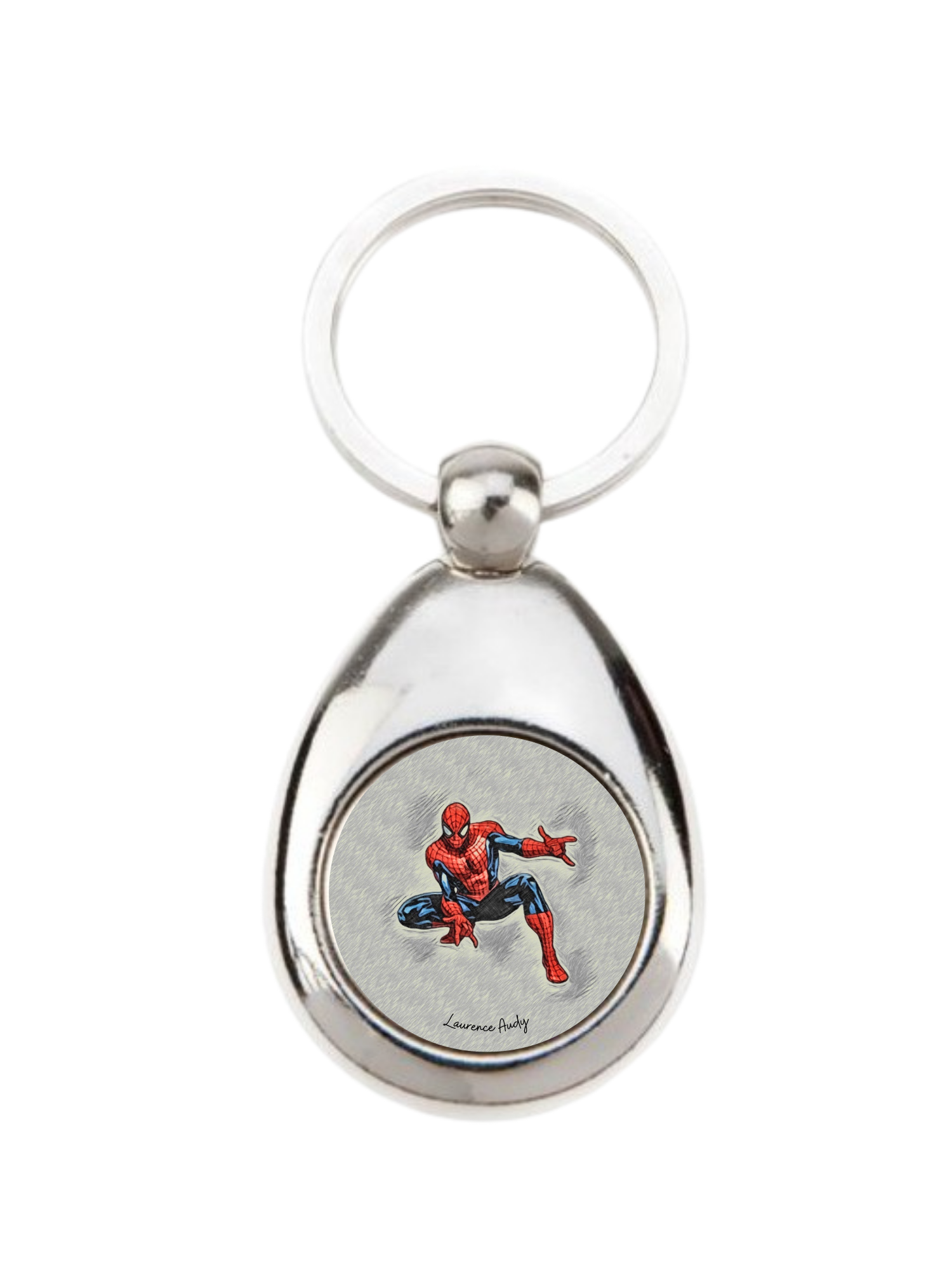 porte_cle_jeton_vintage_personnalisee_laurence_audy_spiderman porte_cle_jeton_vintage_personnalisee_laurence_audy_spiderman